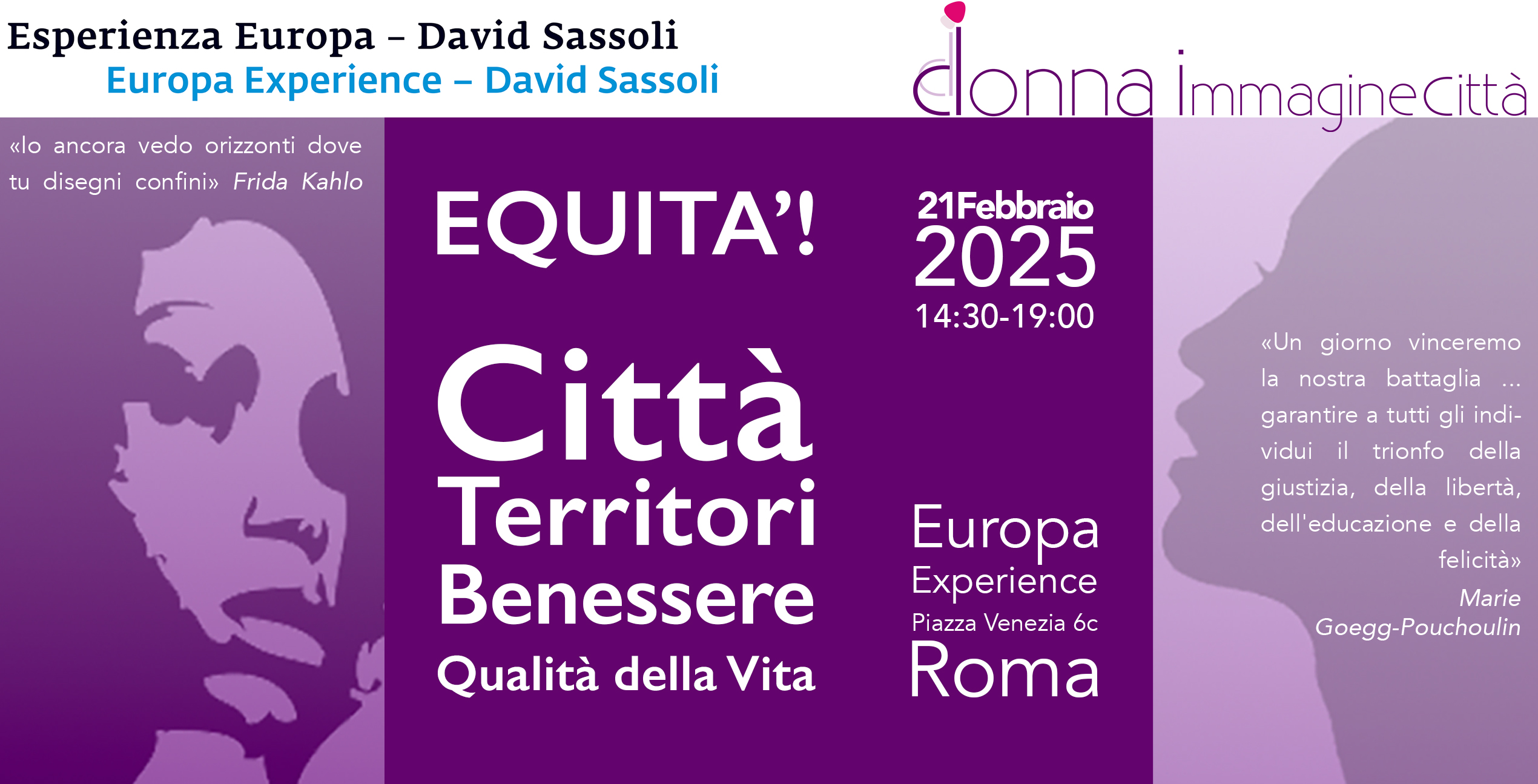 locandina Equità! Città e Territori per il Benessere e la Qualità della Vita