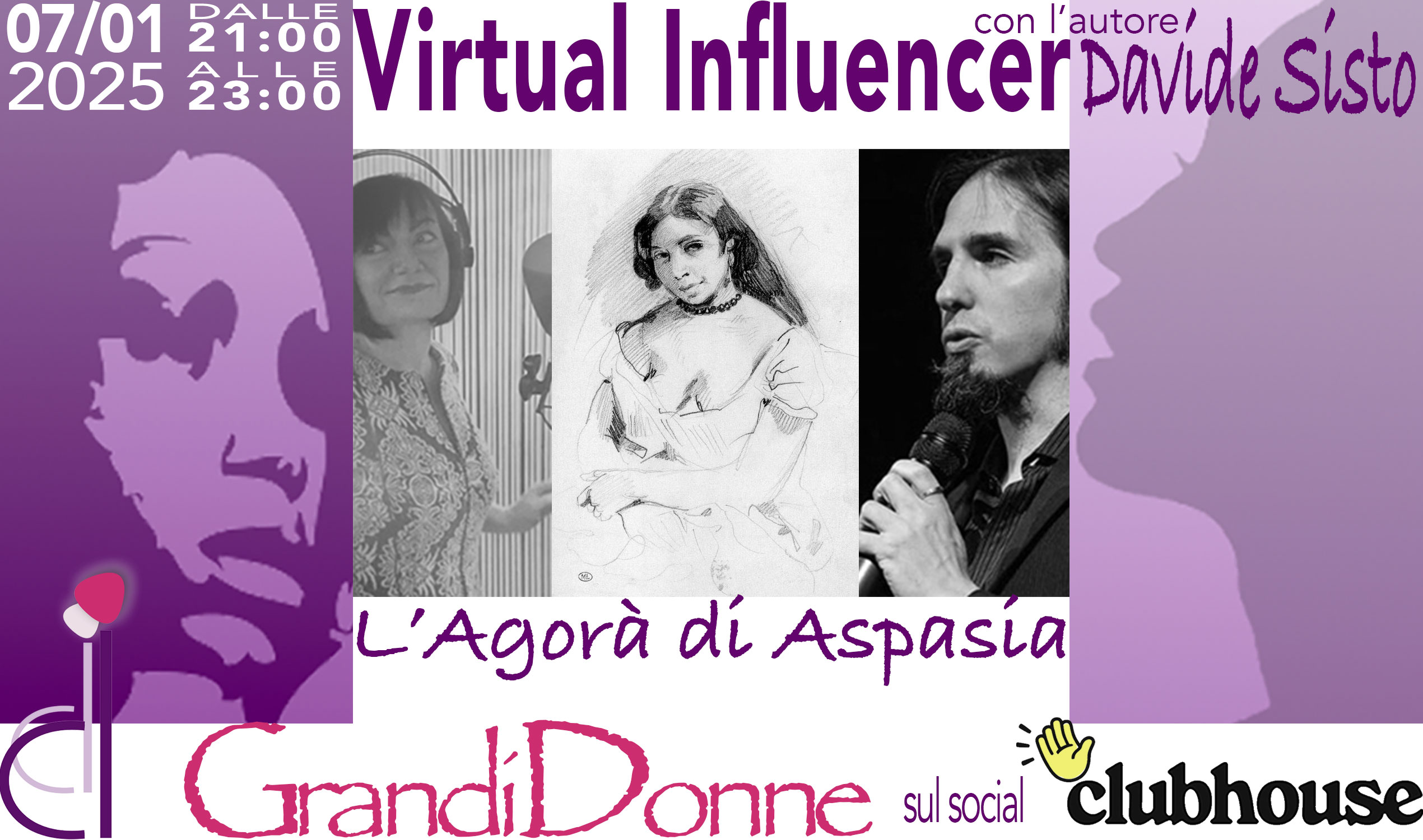 locandina Virtual Influencer di e con Davide Sisto